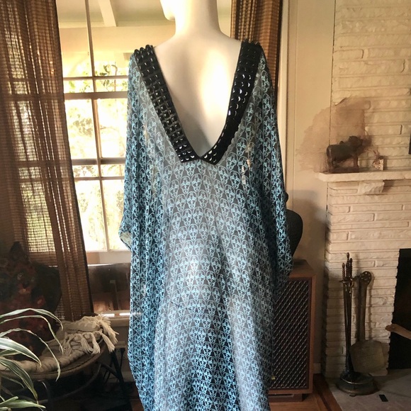 Uber Rare Thomas Wylde silk chiffon Caftan OS - Picture 3 of 8